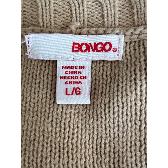 New Bongo Women's L Gold Metallic Knit Dolman Sleeve Sweater Top Shimmery Chic - Picture 6 of 8